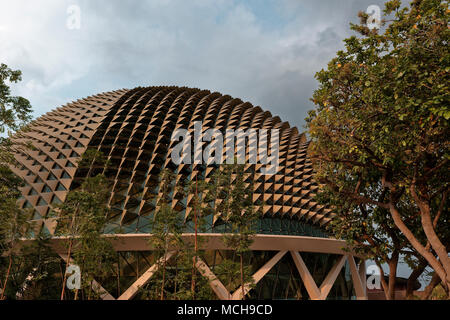Die 'Durian' - die vielgestaltigen Dach der Esplanade Singapur Oper auf Marina Bay Stockfoto