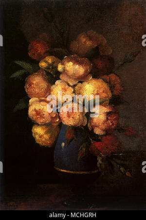 Pfingstrosen in Vase (Bouquet de Pivoines) Stockfoto