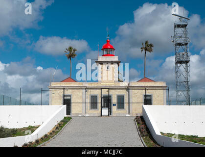 Leuchtturm, Ponta da Piedade, Lagos, Algarve, Portugal Stockfoto