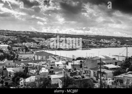 Luftaufnahme der Stadt Rethymno, Kreta, Griechenland Stockfoto