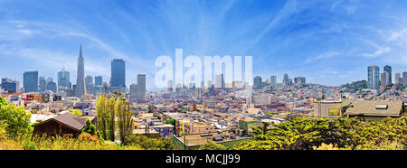 Skyline, Panorama, San Francisco, Kalifornien, USA, Nordamerika Stockfoto