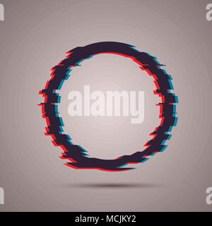 Futuristische Vektor Bild mit glitch Wirkung. Moderne Vorlage für Cover Design und mockup Branding. Stock Vektor