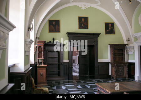 Zbarazh, Ukraine - 06. JULI 2017: das Innere der Burg in Zbarazh, Ternopil Region Stockfoto