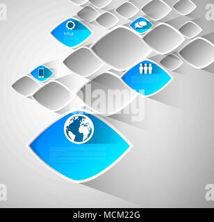 Abstrakte Infografik web design Vorlage Stock Vektor