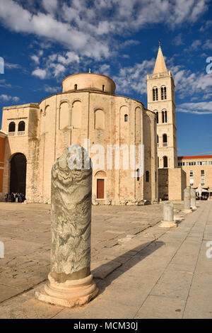 Kirche von St. Donatus in Zadar - die berühmten historischen kroatischen Stadt. Stockfoto