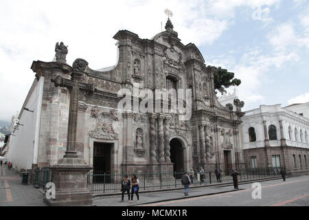 Quito Ecuador Iglesia de La Compania de Jesus Kirche in Lateinamerika Stockfoto