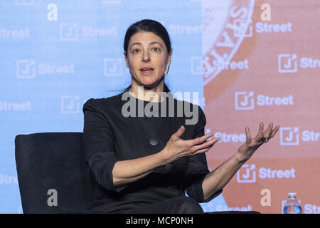 Washington, DC, USA. 16 Apr, 2018. Mitglied der Knesset MERAV MICHAELI (zionistische Union) auf dem J Street nationale Konferenz in Washington, DC am 16. April 2018 Credit: Michael Brochstein/ZUMA Draht/Alamy leben Nachrichten Stockfoto