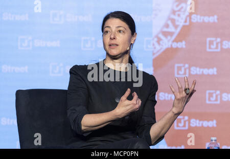 Washington, DC, USA. 16 Apr, 2018. Mitglied der Knesset MERAV MICHAELI (zionistische Union) auf dem J Street nationale Konferenz in Washington, DC am 16. April 2018 Credit: Michael Brochstein/ZUMA Draht/Alamy leben Nachrichten Stockfoto