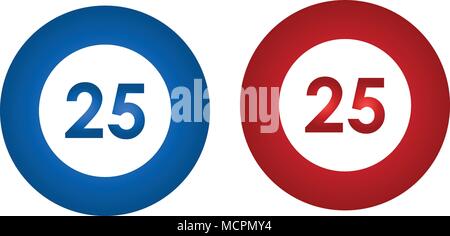 Casino chip Flachbild-Symbol, poker chip Vektor icon Stock Vektor