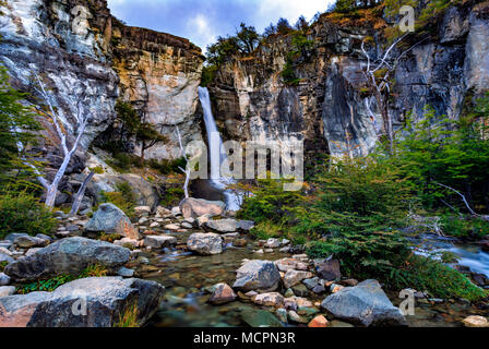 Chorrillo Del Salto. El Chaltén, Santa Cruz, Argentinien Stockfoto