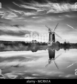 Norfolk-Windmühle Stockfoto