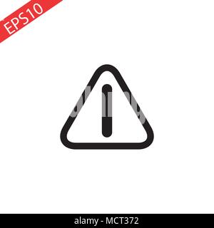 Vorsicht Gefahr Ausrufezeichen zeichen Vektor Symbol für Branchen Pakete Websites etc. Stock Vektor