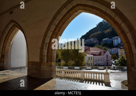 SINTRA, PORTUGAL - 31. Oktober 2017. National Palast von Sintra, Lisboa District, Portugal. Stockfoto