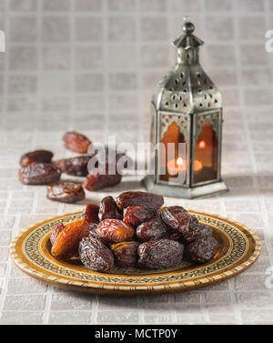 Medjool Datteln. Getrocknete Früchte. Essen Stockfoto