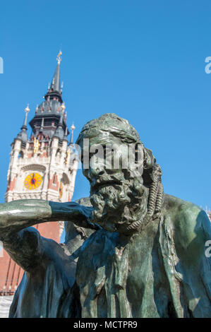 CALAIS, Frankreich - 01. Oktober: Rathaus von Calais, 11. Oktober 2011. Die Bürger von Calais, eine der bekanntesten Skulpturen von Auguste Rodin, Stockfoto