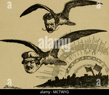 . Vom Philadelphia Inqairet, DAS RENNEN VOM NORDPOL HOJklE die interessanteste Effekt war, dass durch zwingen Dampf unter starkem Druck durch Schläuche erhalten. Die Leitungen Lattenrost über wütend in der Luft und der Dampf war etwa in jeder Richtung geworfen. Dies war "die Schlacht der Schlangen" oder eine solche Namen, und, wie er von der zwanzig Projektoren beleuchtet hatte einen umwerfenden Effekt. Ein weiterer Effekt war durch discharg-Ing eine Fliegerbombe hoch in den Himmel, dann drehen die Suchscheinwerfer auf Sie sie, bis der Rauch Wolke verschwunden war. Stockfoto