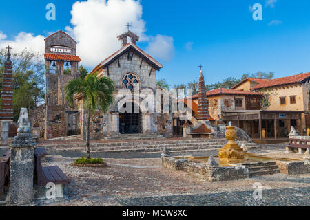 Kirche in Altos de Chavon La Romana Casa De Campo in Punta Cana Dominikanische Republik Stockfoto