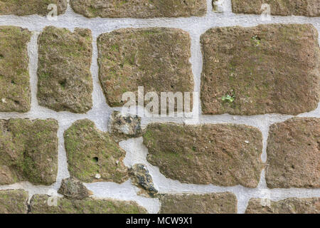 Tecture der alten Mauer im alten Haus Stockfoto