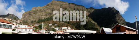 Der Nonne Tal in den Bergen oberhalb von Funchal auf der Insel Madeira im Atlantischen Ozean Stockfoto