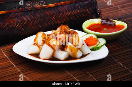 Chee Cheong Spaß. Chinesische Reis Nudeln Rollen Stockfoto