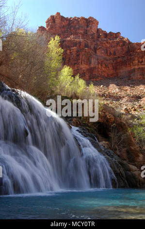 Navajo Wasserfälle kaskaden im frühen Morgenlicht. Stockfoto