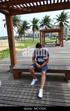 Pessoa homem Modelo sentado Stockfoto