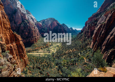 Angel's Landing Trail, Zion National Park, UT Stockfoto