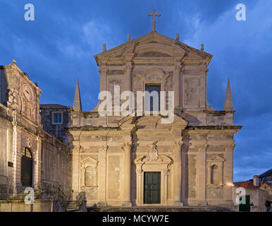 Jesuitenkirche, Altstadt, Dubrovnik, Kroatien Stockfoto