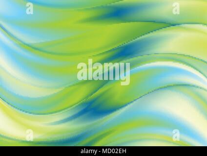 Grüne und Blaue Meer abstrakt Hintergrund. Vektor Design Stock Vektor