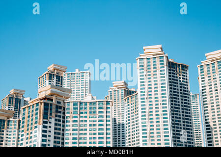 Modernes Apartment Gebäude in Busan, Korea Stockfoto