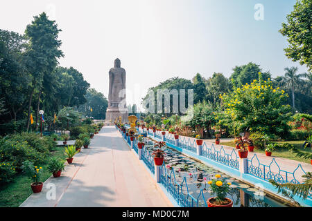 Wat Thai Sarnath Tempel in Varanasi, Indien Stockfoto