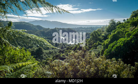 Waimangu Volcanic Rift Valley in Rotorua Region, Nordinsel von Neuseeland Stockfoto