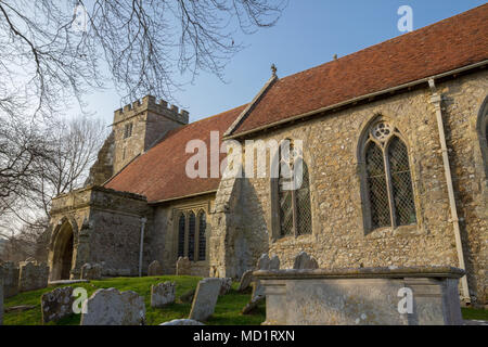 St. George's Kirche, Arreton, Isle of Wight, Großbritannien Stockfoto