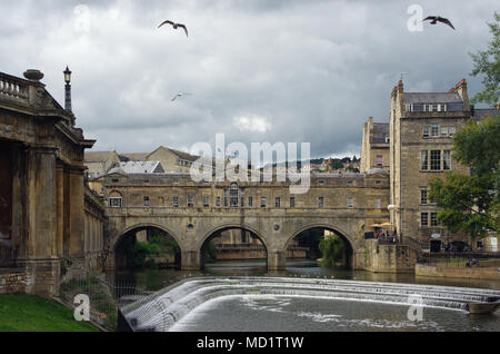 Pulteney Bridge in Bath, England Stockfoto