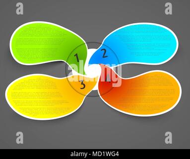 Bunte Infografik Vorlage Stock Vektor