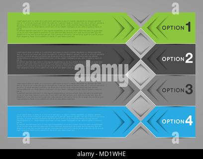 Abstract vector Banner, Tags, Etiketten Stock Vektor