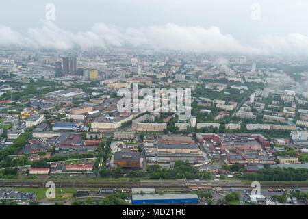 Moskau, Russland. Blick von der Höhe der Stadt Moskau Stockfoto