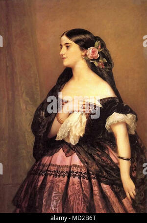 Winterhalter Franz Xaver - Adelina Patti Stockfoto