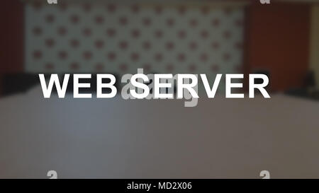 Web server Wort mit Unschärfe business Hintergrund Stockfoto