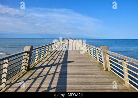 Frankreich, Vendée, Saint-Jean-de-Monts, der Anlegestelle Stockfoto