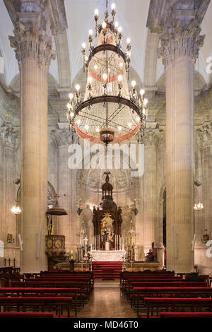 Innenraum der Iglesia de Santa Maria la Mayor Kirche, Ronda, Andalusien, Spanien, Europa Stockfoto