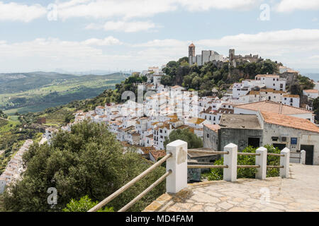 Casares, weißen maurischen Dorf, Stadt, Andalusien, Spanien Stockfoto