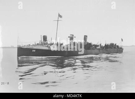 AJAXNETPHOTO. 1899. Auf See, UK HOHEITSGEWÄSSER. - 1234567 FIRST CLASS TORPEDOBOOT Nr. 98 - gebaut von J. THORNYCROFT im Jahr 1899. Länge 155 m, Verdrängung 185 t. 25 Knoten Geschwindigkeit. Foto: VT-COLLECTION/AJAXNETPHOTO REF: AVL/HM NR 98 211 11 Stockfoto