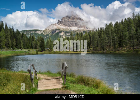 Lago Antorno, Drei Zinnen, Dolomiten, Südtirol, Italien Stockfoto