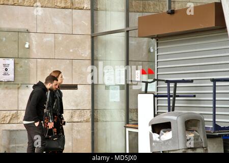 Universität Grenoble von Studenten gegen die Auswahl an der Universität gesperrt Stockfoto