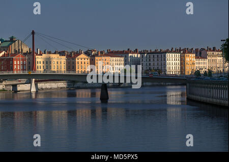 Lyon, Passerelle du Palais de Justice Stockfoto