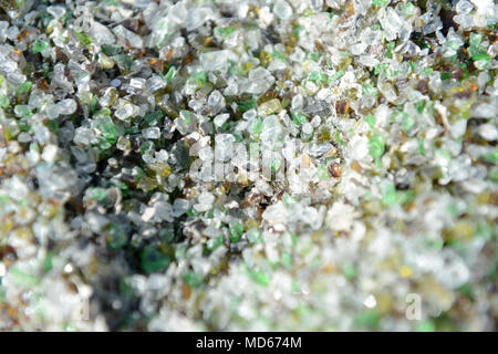 Glas Recycling Factory in Shetland, Abbaut. verwendet, Flaschen und Gläser für den Einsatz in Betonplatten und Sandstrahlen Stockfoto