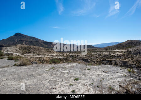 Die Wüste von Tabernas, Almeria, Spanien Stockfoto