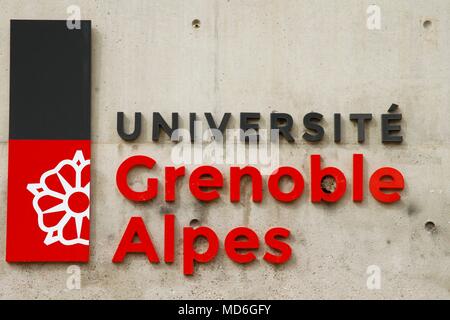 Universität Grenoble von Studenten gegen die Auswahl an der Universität gesperrt Stockfoto