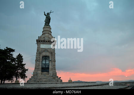 Denkmal für die Christus Erlöser auf Saint Julian Mount, Modica, Sizilien Stockfoto